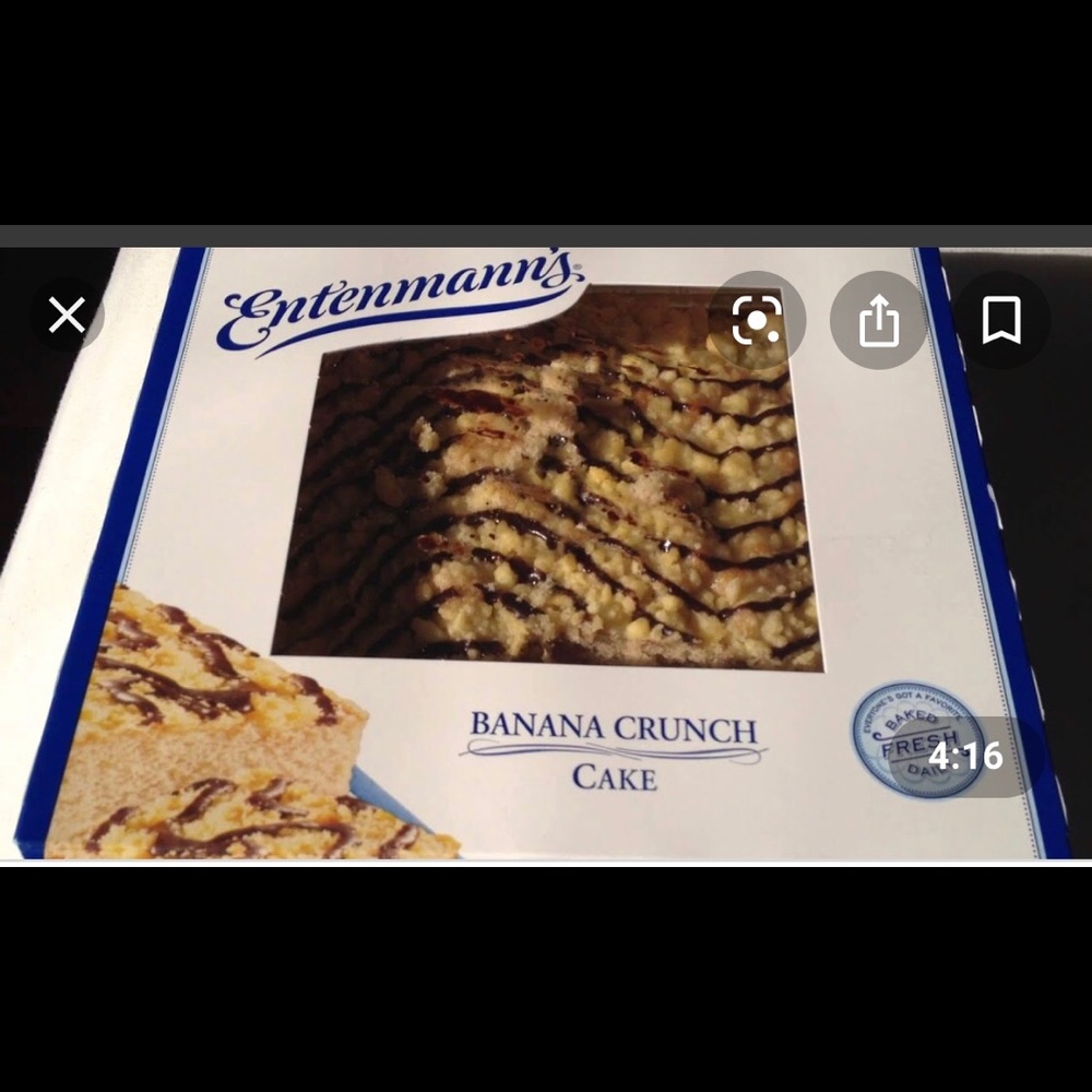 Entenmanns banana crunch cake ISO not for sale